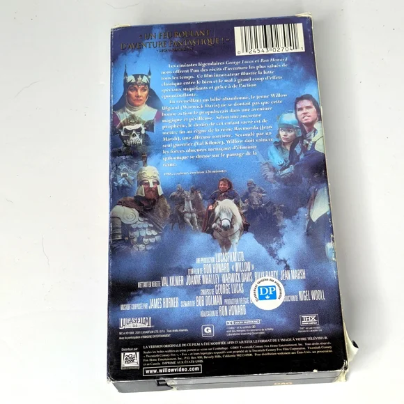 Willow VHS Tape French Version Digitally Remastered -Val kilmer - Picture 4 of 6